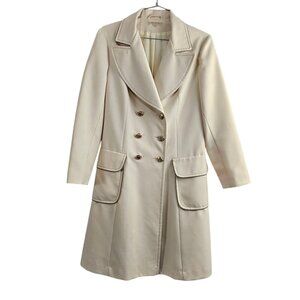 Jerold Jrs Vintage 60's Mod Double Breasted Lightweight Tan Trench Coat